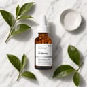The Ordinary Caffeine eye serum on surface with dropper
