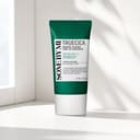 Some By Mi Truecica Suncream on vanity with sun protection routine